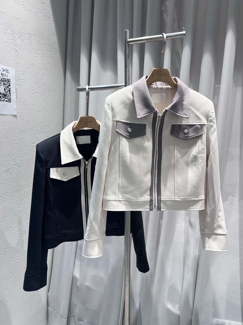 CLOTH韓國代購㊣女裝新品25秋冬休閑真品時尚推薦人氣職業夾克CLOTH夾克