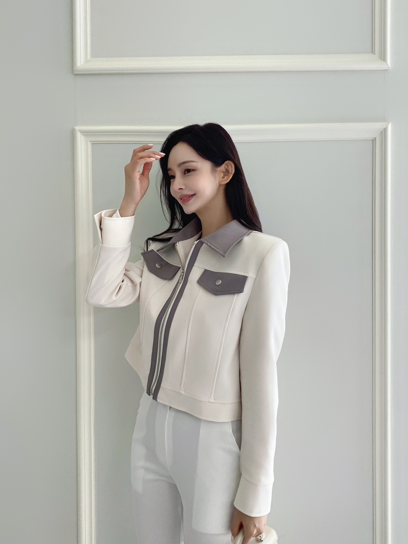 CLOTH韓國代購㊣女裝新品25秋冬休閑真品時尚推薦人氣職業夾克CLOTH夾克