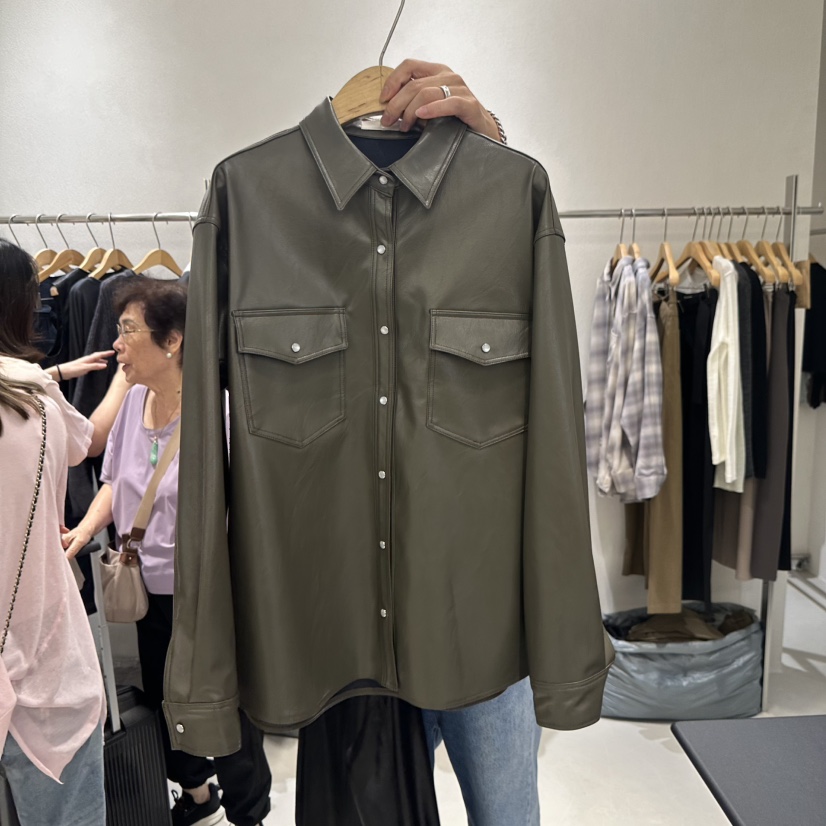 OVU東大門㊣代購女裝新品推薦25秋冬人氣職業熱賣襯衫蕾絲衫OVU襯衫/蕾絲衫圖色1