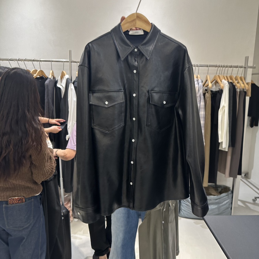 OVU東大門㊣代購女裝新品推薦25秋冬人氣職業熱賣襯衫蕾絲衫OVU襯衫/蕾絲衫圖色2