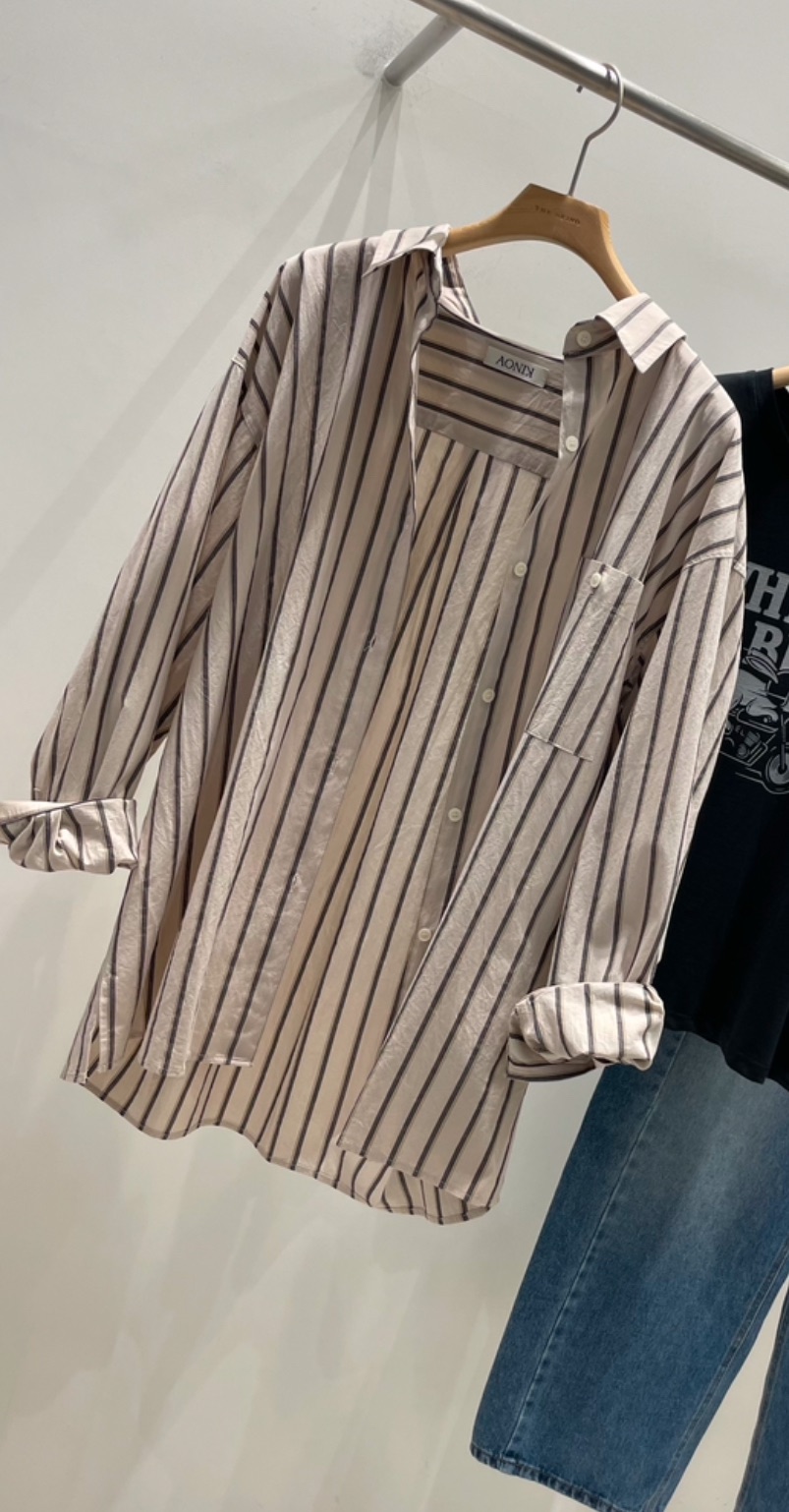 KINOA東大門㊣實拍女士新品人氣25秋冬真品推薦熱賣襯衫蕾絲衫KINOA襯衫/蕾絲衫圖色1