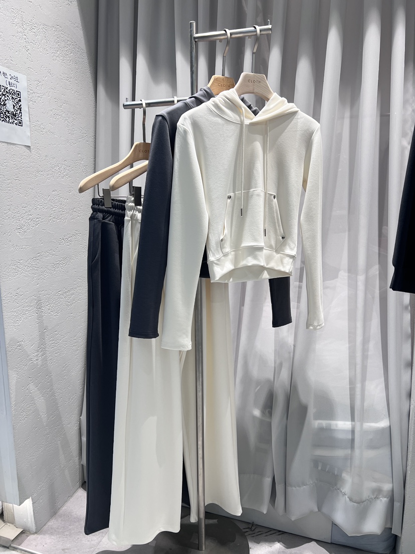CLOTH東大門㊣實拍女裝新款人氣推薦時尚25秋冬套裝連帽衫套裝CLOTH套裝