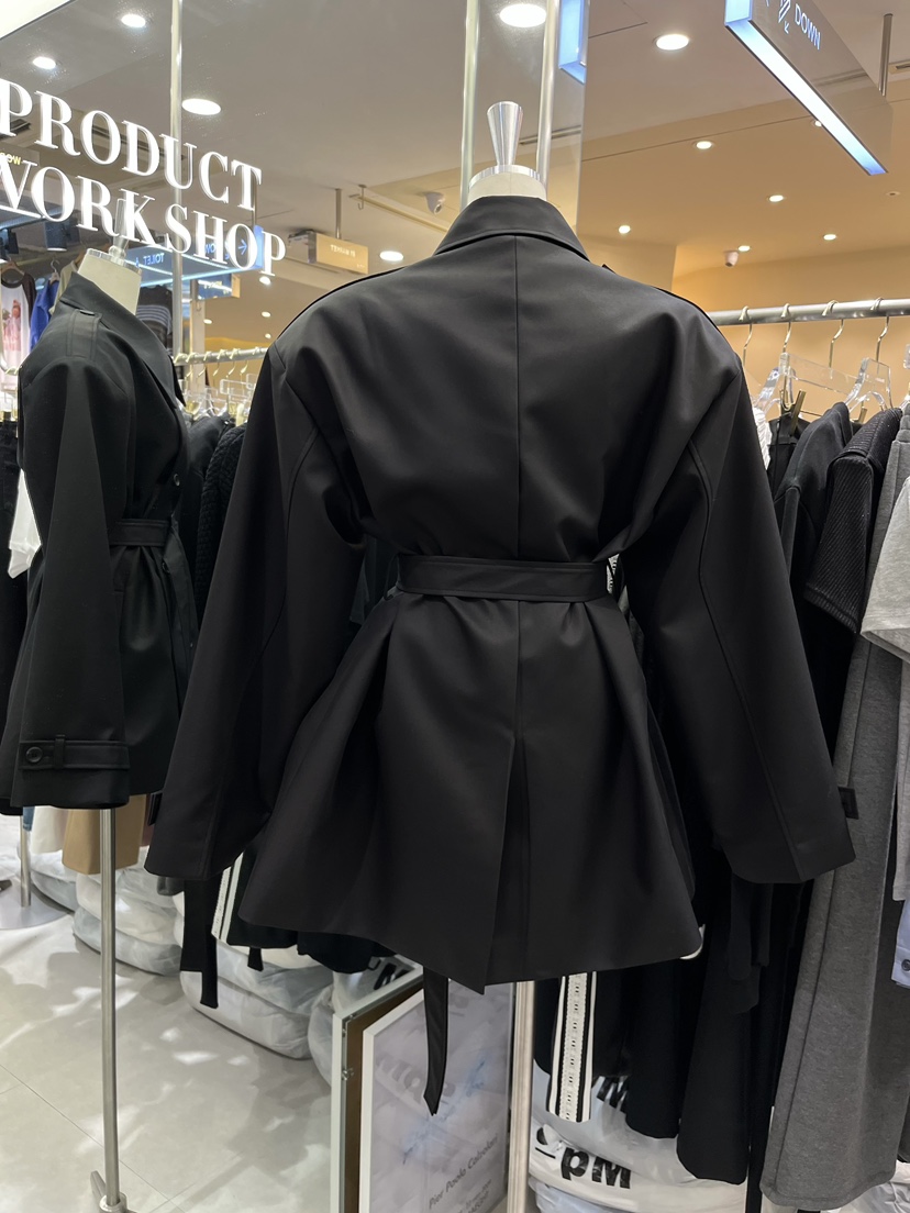 WORK SHOP韓國代購㊣女裝新款熱賣真品推薦人氣夾克含腰帶Work_shop夾克