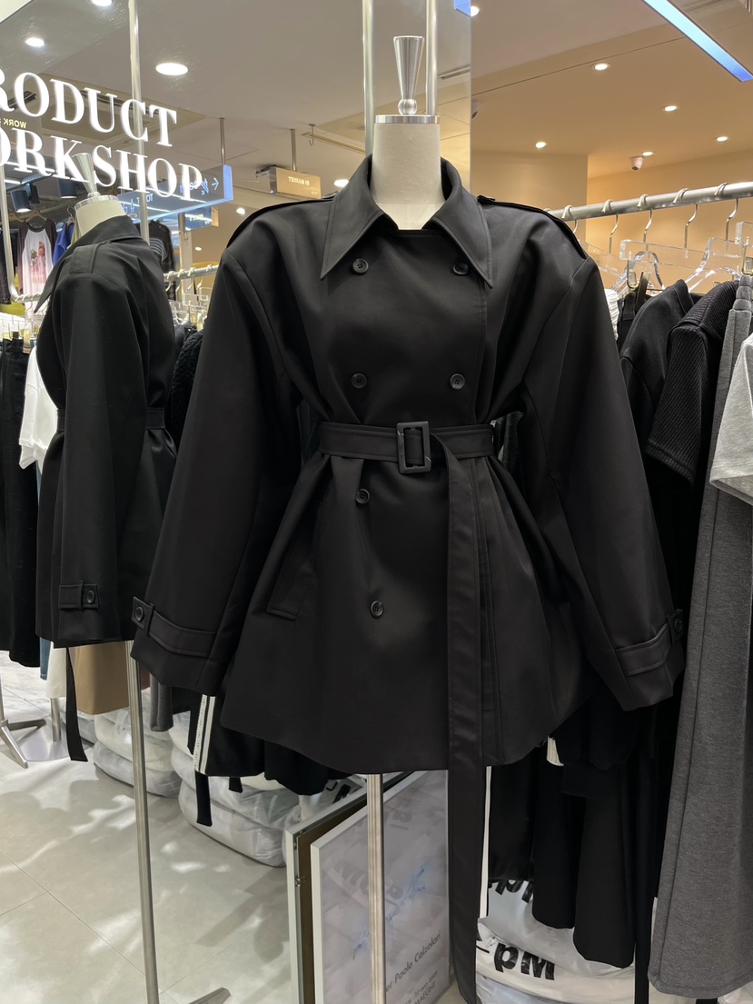 WORK SHOP韓國代購㊣女裝新款熱賣真品推薦人氣夾克含腰帶Work_shop夾克圖色2