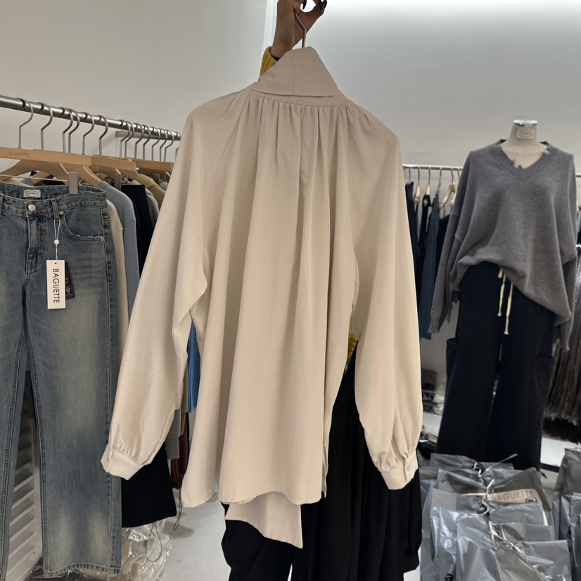 BAGUETTE-P韓國代購㊣女士新品真品時尚休閑職業襯衫蕾絲衫BAGUETTE-P襯衫/蕾絲衫