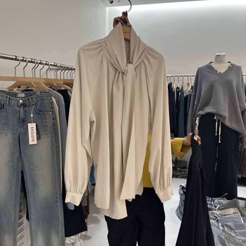 BAGUETTE-P韓國代購㊣女士新品真品時尚休閑職業襯衫蕾絲衫BAGUETTE-P襯衫/蕾絲衫圖色2