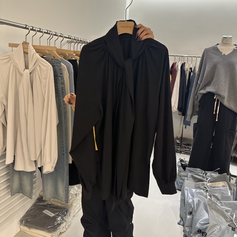 BAGUETTE-P韓國代購㊣女士新品真品時尚休閑職業襯衫蕾絲衫BAGUETTE-P襯衫/蕾絲衫圖色3