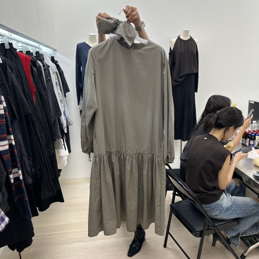 MAINT韓國直郵㊣女士新品人氣時尚熱賣職業25秋冬連衣裙褶皺MAINT連衣裙圖色1