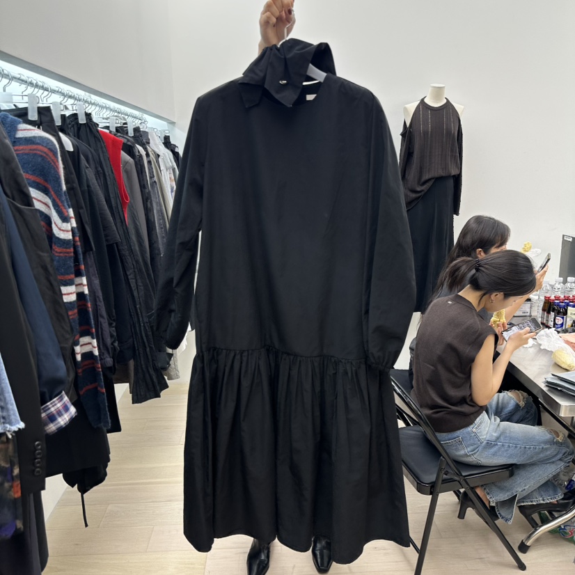 MAINT韓國直郵㊣女士新品人氣時尚熱賣職業25秋冬連衣裙褶皺MAINT連衣裙圖色2