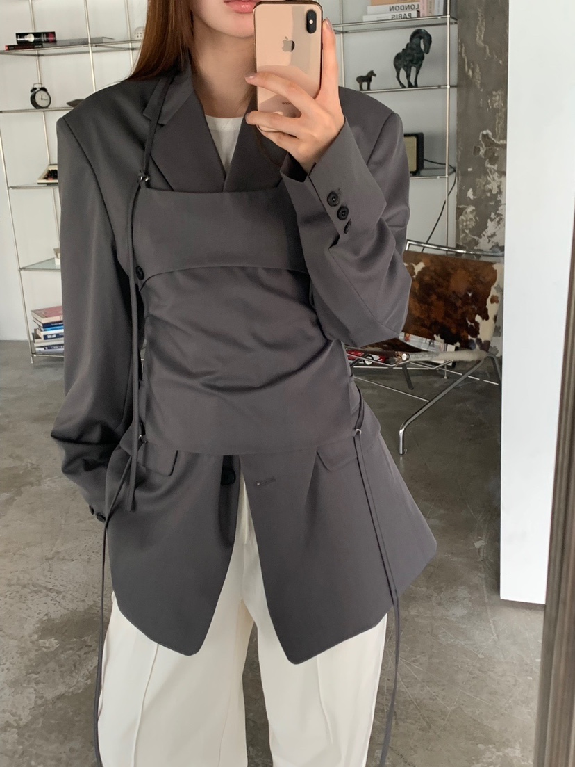 UNBOUND東大門㊣代購女裝新品時尚25秋冬職業真品人氣推薦夾克UNBOUND夾克