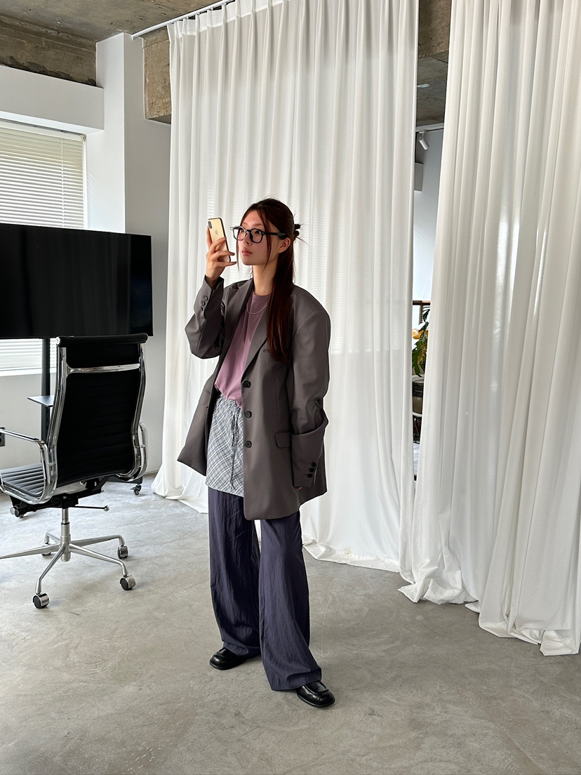 UNBOUND東大門㊣代購女裝新品時尚25秋冬職業真品人氣推薦夾克UNBOUND夾克