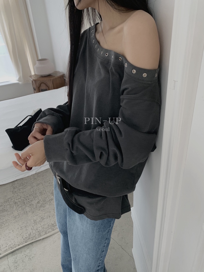 PIN-UP東大門㊣代購女裝新款時尚真品熱賣推薦職業休閑衛衣PIN-UP衛衣