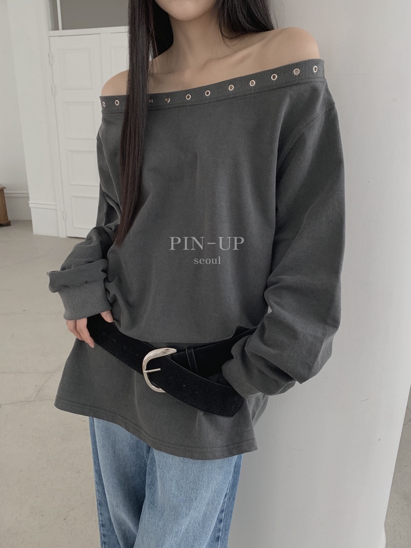PIN-UP東大門㊣代購女裝新款時尚真品熱賣推薦職業休閑衛衣PIN-UP衛衣