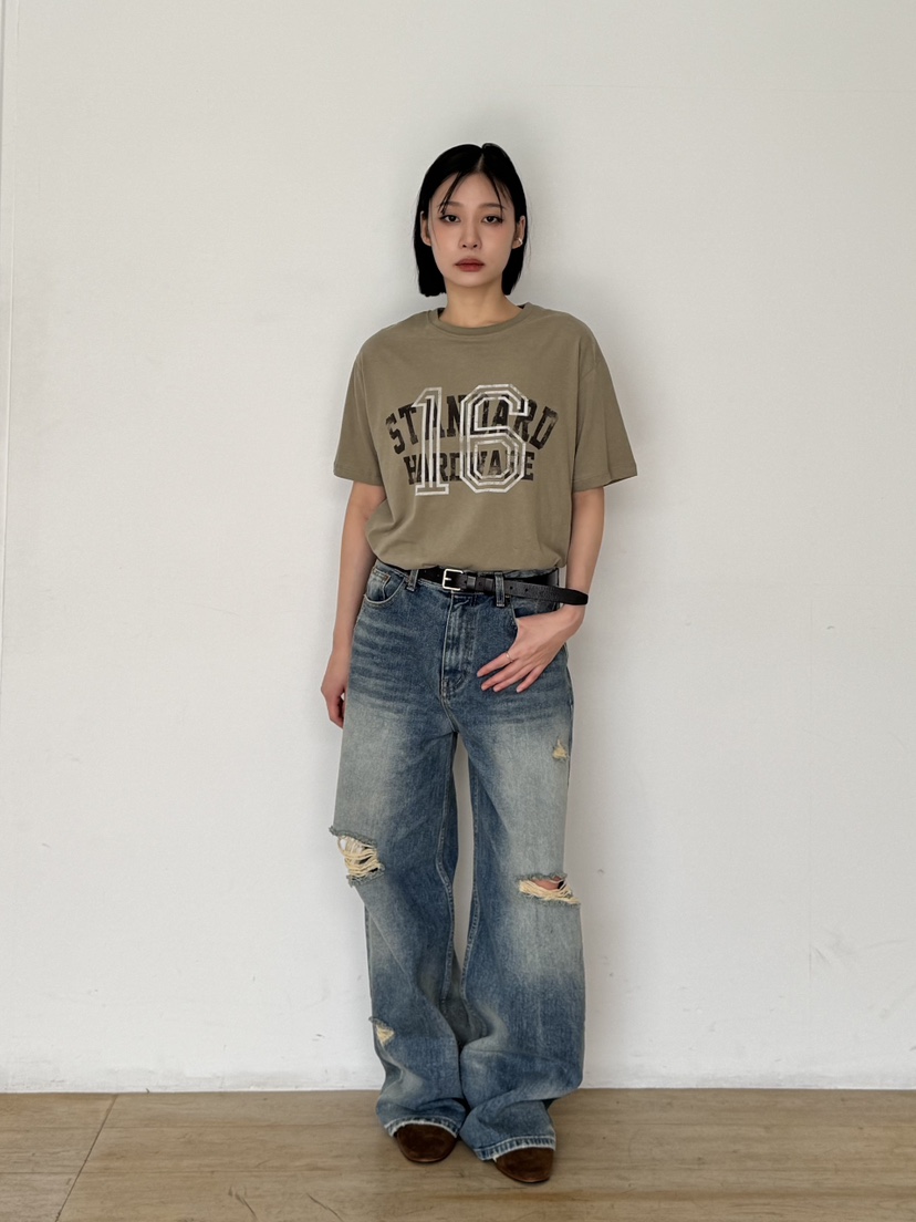 KARE/WEREPIECE東大門㊣代購女裝新品時尚25秋冬真品牛仔褲KARE/WEREPIECE牛仔褲