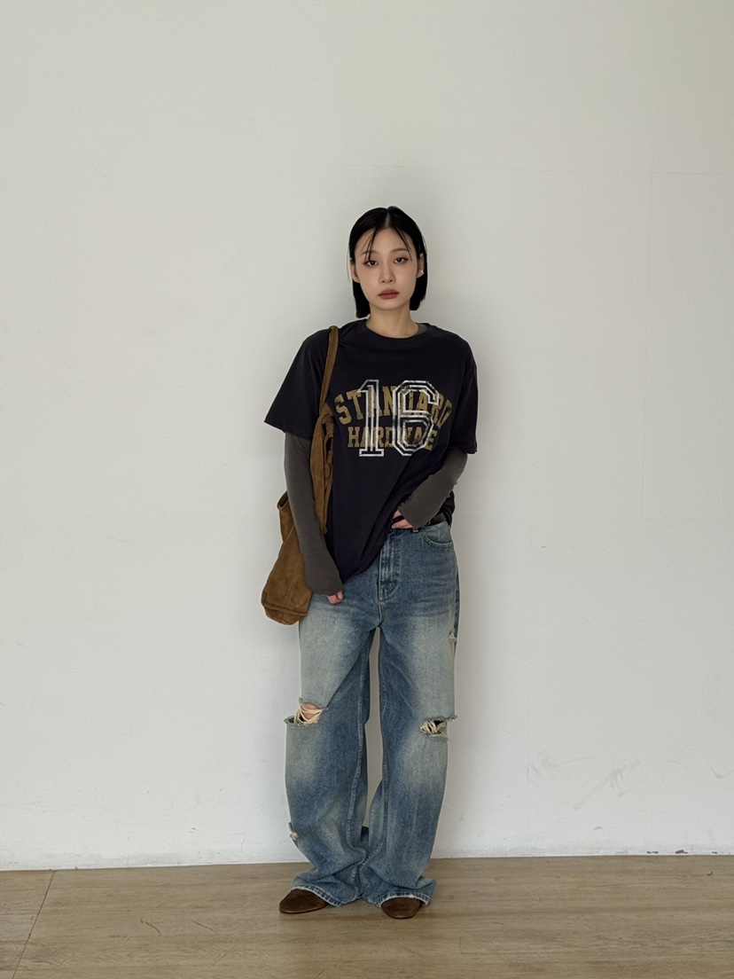 KARE/WEREPIECE東大門㊣代購女裝新品時尚25秋冬真品牛仔褲KARE/WEREPIECE牛仔褲