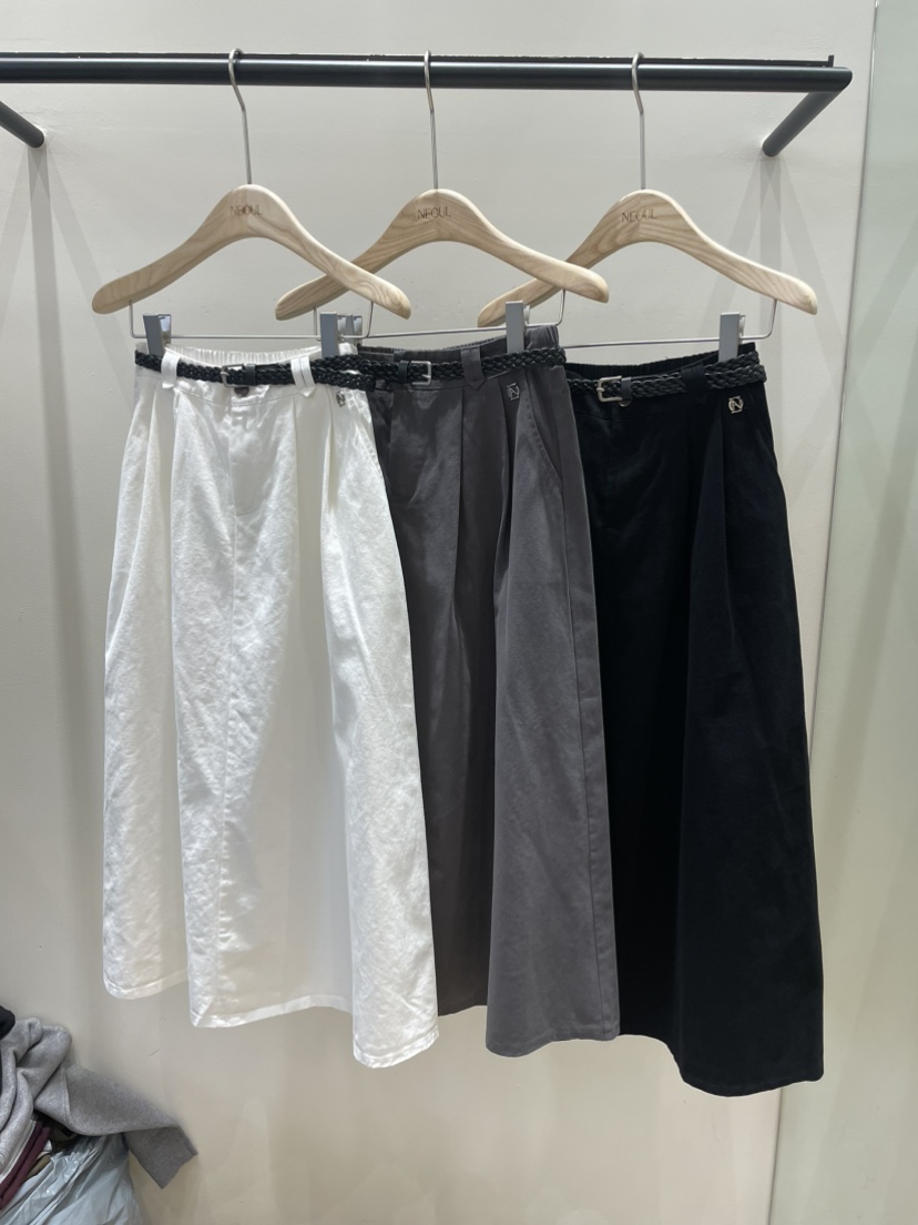 NEOUL東大門㊣直郵女士新品時尚熱賣真品休閑25秋冬長裙不含腰帶NEOUL/ahin雙領標簽長裙