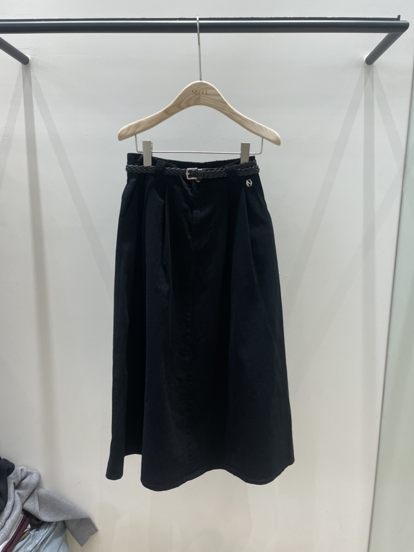 NEOUL東大門㊣直郵女士新品時尚熱賣真品休閑25秋冬長裙不含腰帶NEOUL/ahin雙領標簽長裙圖色3