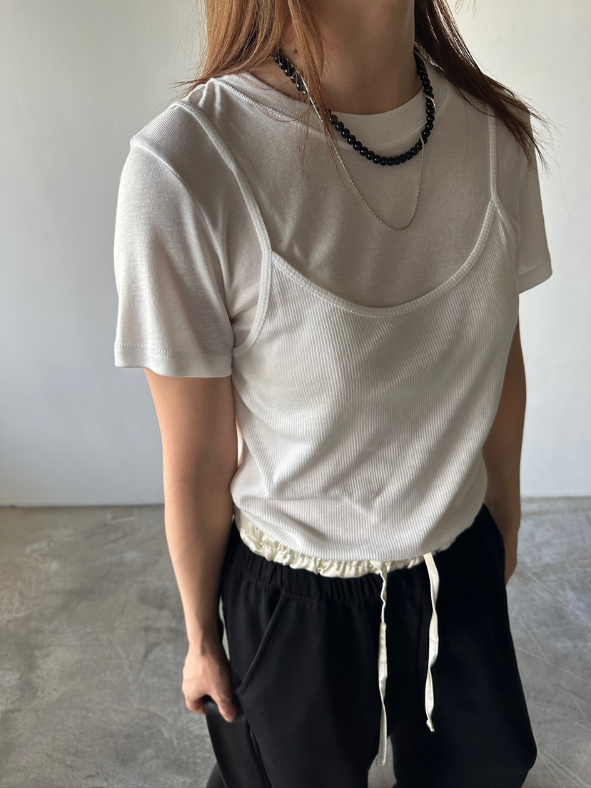 UNBOUND韓國代購㊣女士新品25秋冬真品時尚T恤假兩件棉質雙層UNBOUNDT恤