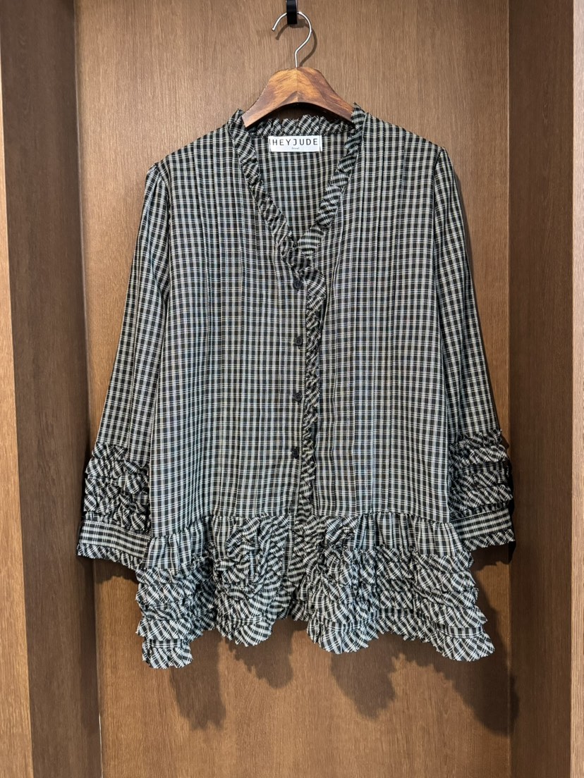 HEYJUDE東大門㊣代購女裝新品人氣25秋冬真品職業襯衫蕾絲衫HEYJUDE襯衫/蕾絲衫圖色1