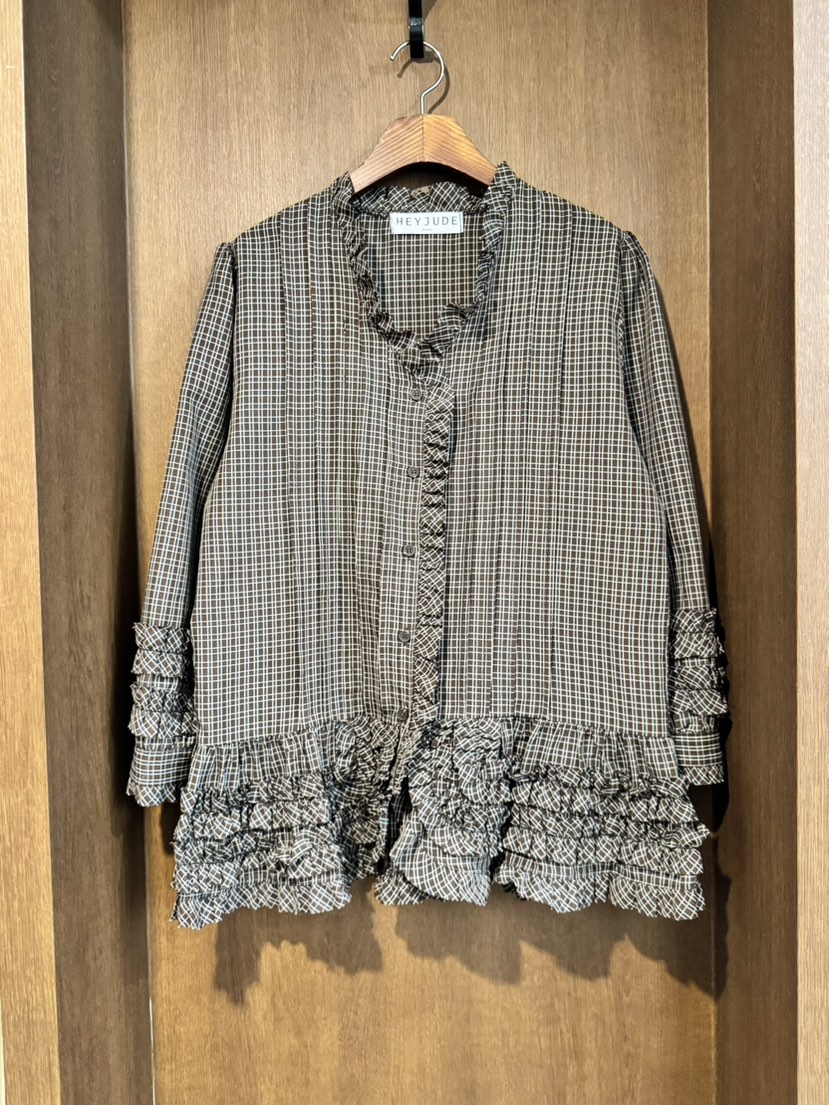 HEYJUDE東大門㊣代購女裝新品人氣25秋冬真品職業襯衫蕾絲衫HEYJUDE襯衫/蕾絲衫圖色2
