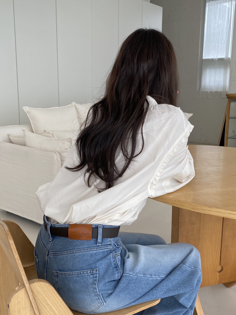 ERUME韓國代購㊣女士新款人氣25秋冬熱賣職業推薦襯衫蕾絲衫ERUME襯衫/蕾絲衫