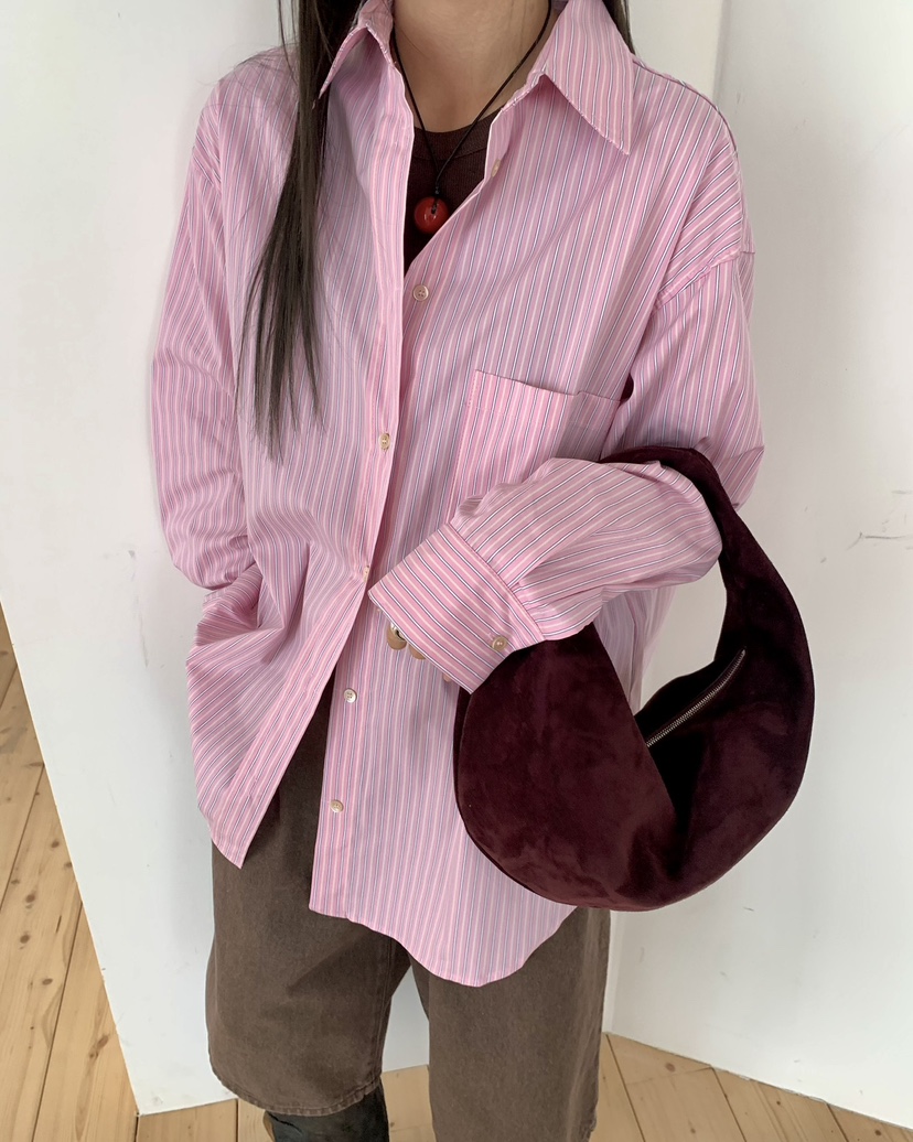 PEBBLE東大門㊣直郵女士新品推薦時尚人氣真品25秋冬襯衫蕾絲衫PEBBLE/LAYER襯衫/蕾絲衫