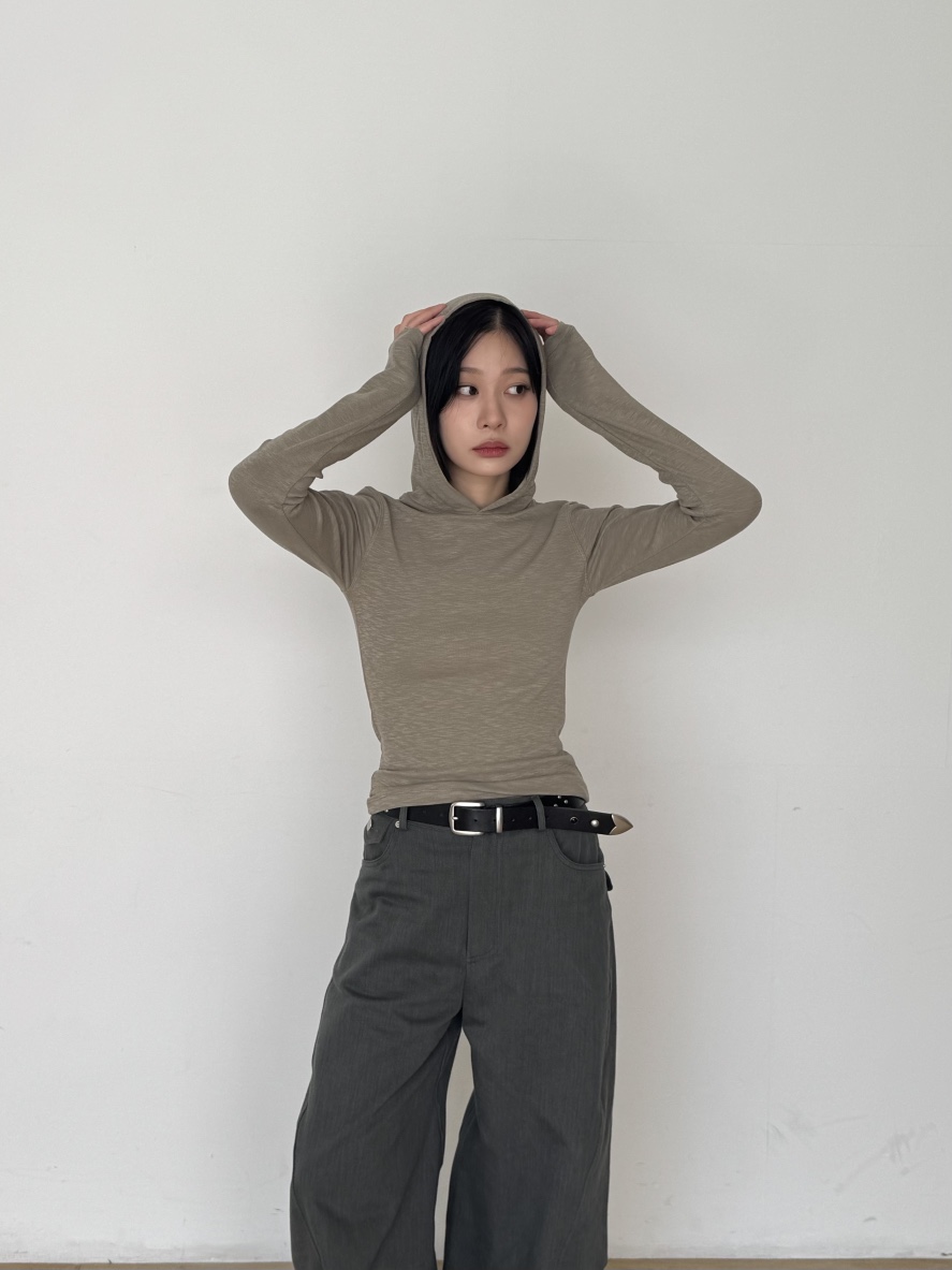 KARE/WEREPIECE東大門㊣代購女士新品時尚長袖T恤修身兜帽KARE/WEREPIECE長袖T恤