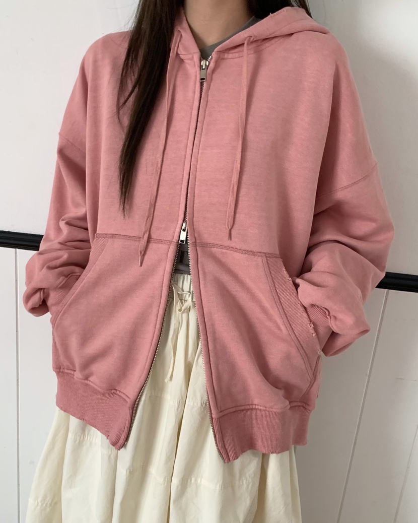 PEBBLE東大門㊣直郵女士新品人氣25秋冬熱賣夾克連帽拉鏈衫PEBBLE/LAYER夾克