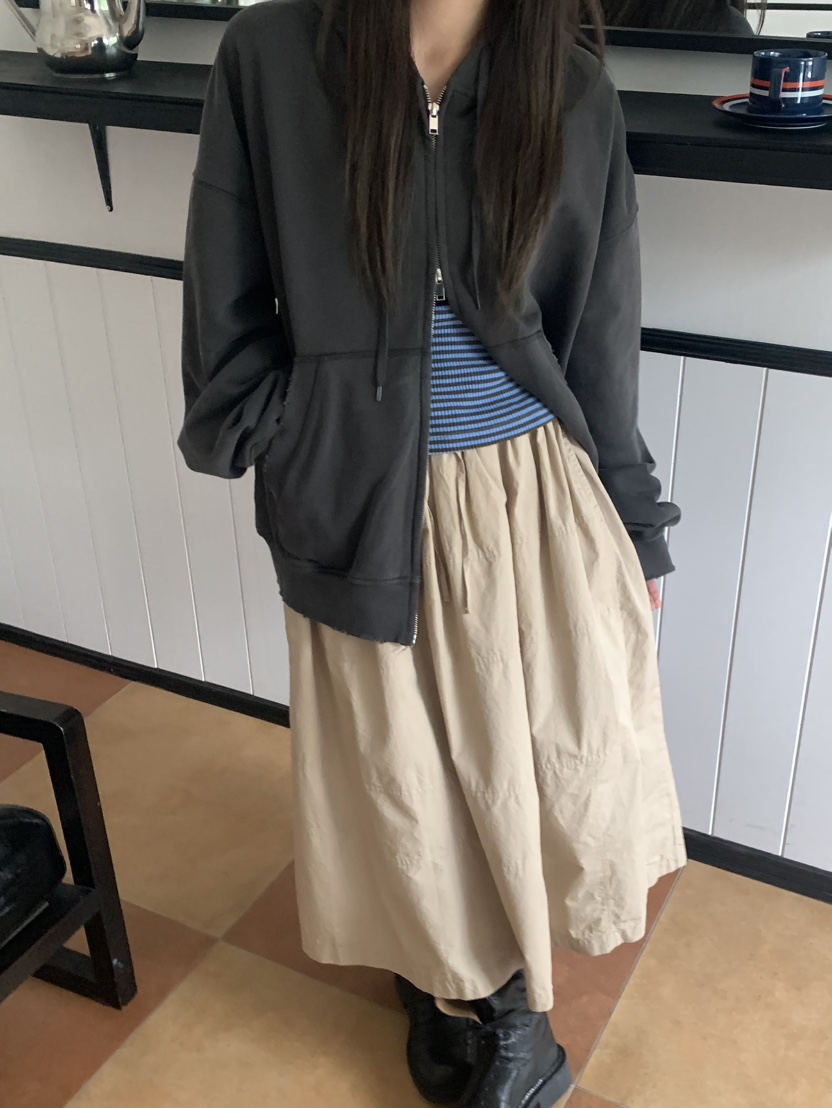 PEBBLE東大門㊣直郵女士新品人氣25秋冬熱賣夾克連帽拉鏈衫PEBBLE/LAYER夾克