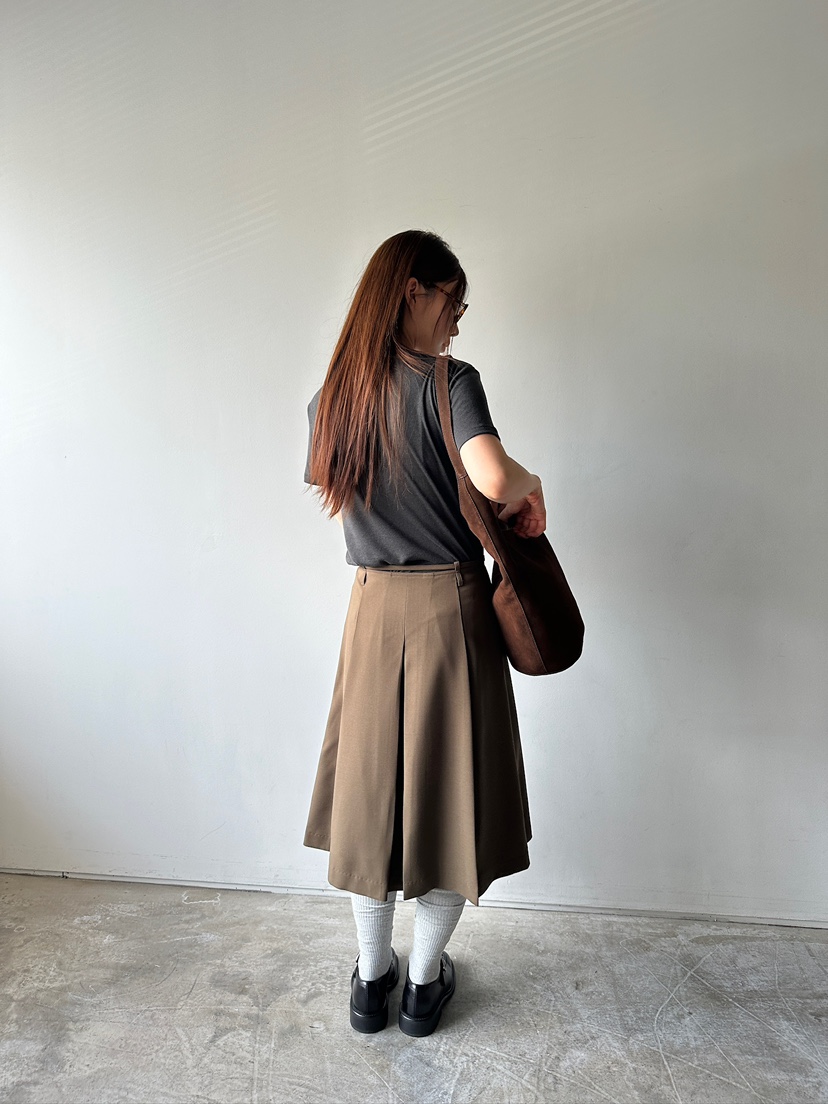 UNBOUND韓國代購㊣女裝新款休閑職業推薦半身裙中短裙含腰繩UNBOUND半身裙/中短裙