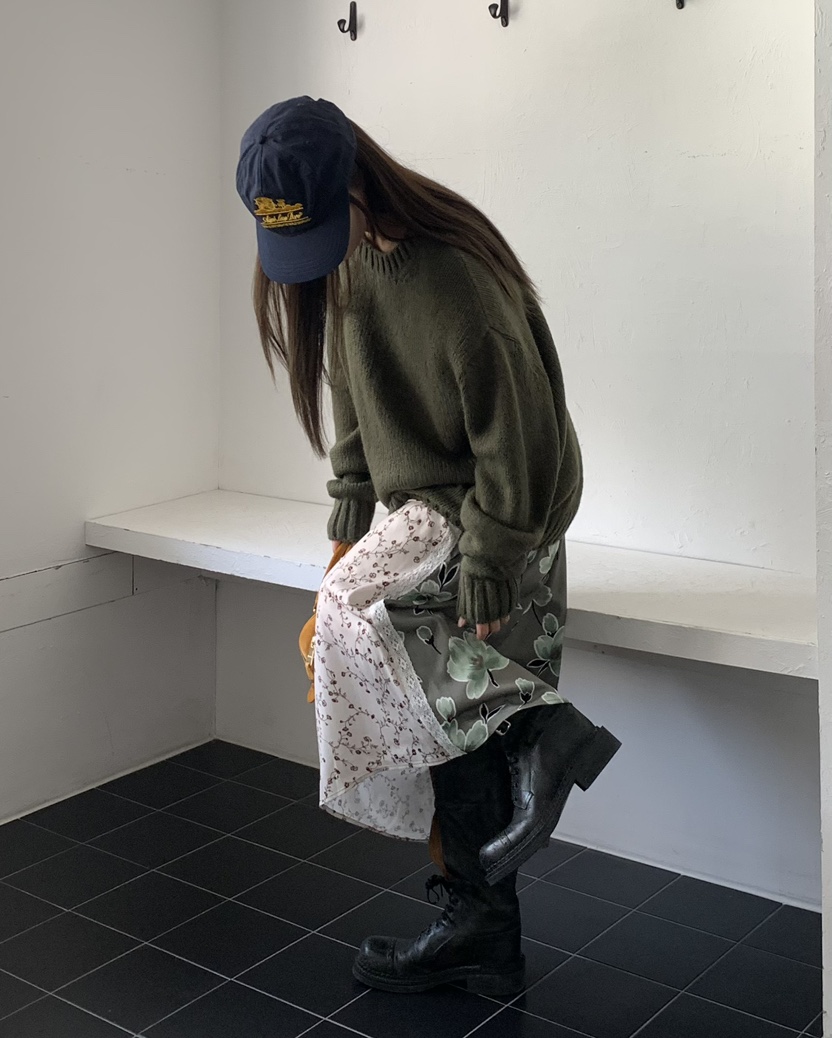 PEBBLE東大門㊣實拍女士新品職業真品推薦時尚休閑人氣長裙PEBBLE/LAYER長裙