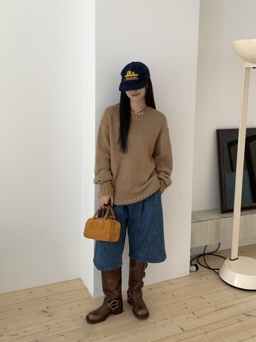 PEBBLE東大門㊣直郵女裝新款熱賣人氣推薦真品時尚25秋冬短褲PEBBLE/LAYER短褲