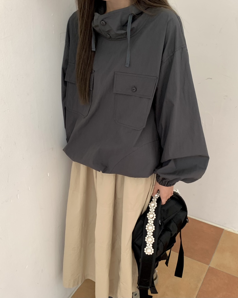 PEBBLE東大門㊣實拍女裝新款休閑推薦真品25秋冬人氣熱賣衛衣PEBBLE/LAYER衛衣
