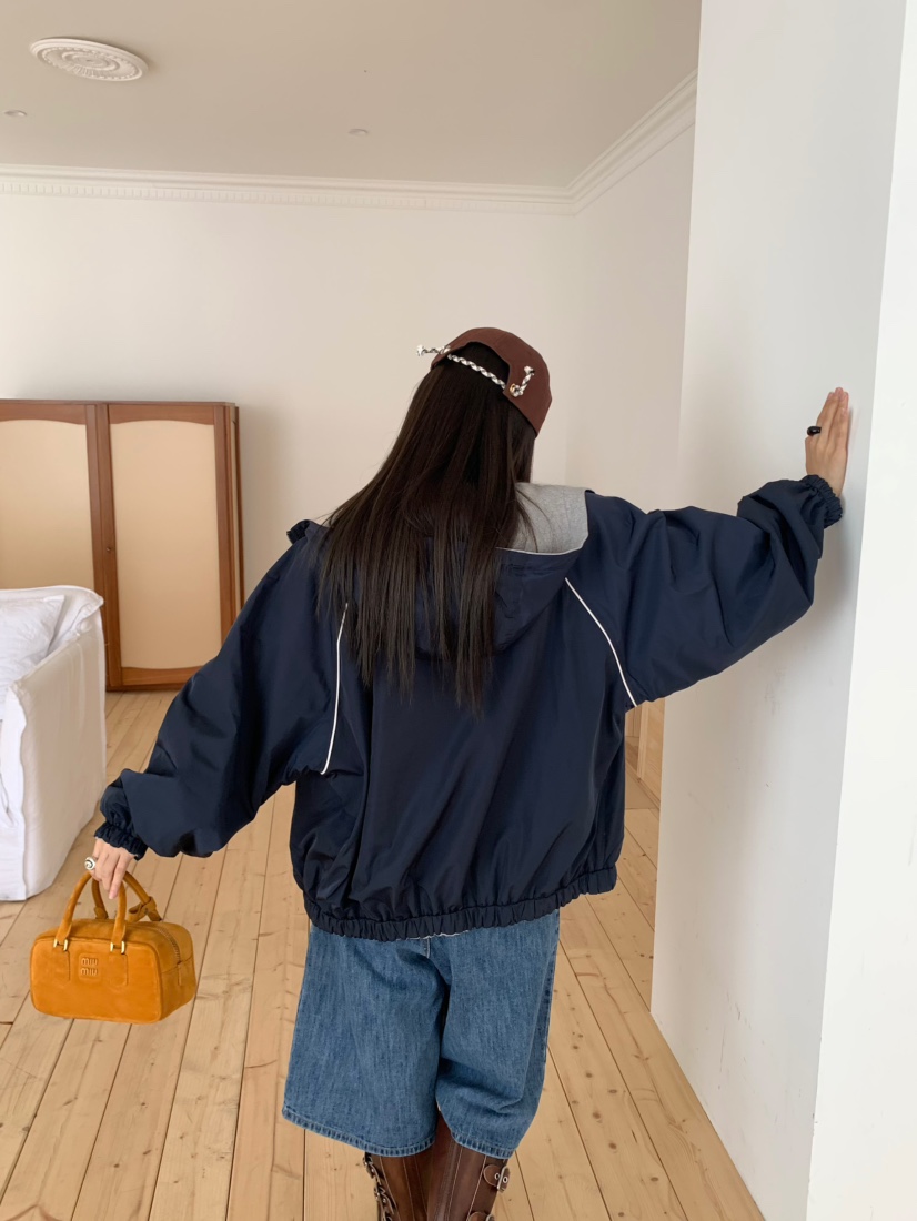 PEBBLE東大門㊣實拍女士新款熱賣25秋冬真品人氣時尚休閑夾克PEBBLE/LAYER夾克