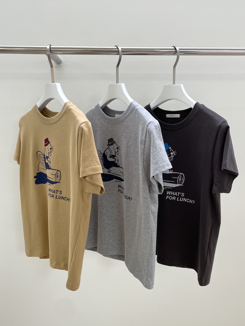PEBBLE東大門㊣直郵女裝新款推薦真品熱賣職業時尚休閑25秋冬T恤PEBBLE/LAYERT恤