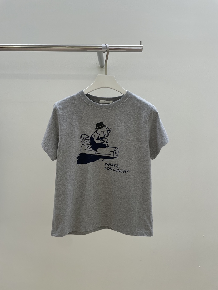 PEBBLE東大門㊣直郵女裝新款推薦真品熱賣職業時尚休閑25秋冬T恤PEBBLE/LAYERT恤圖色2