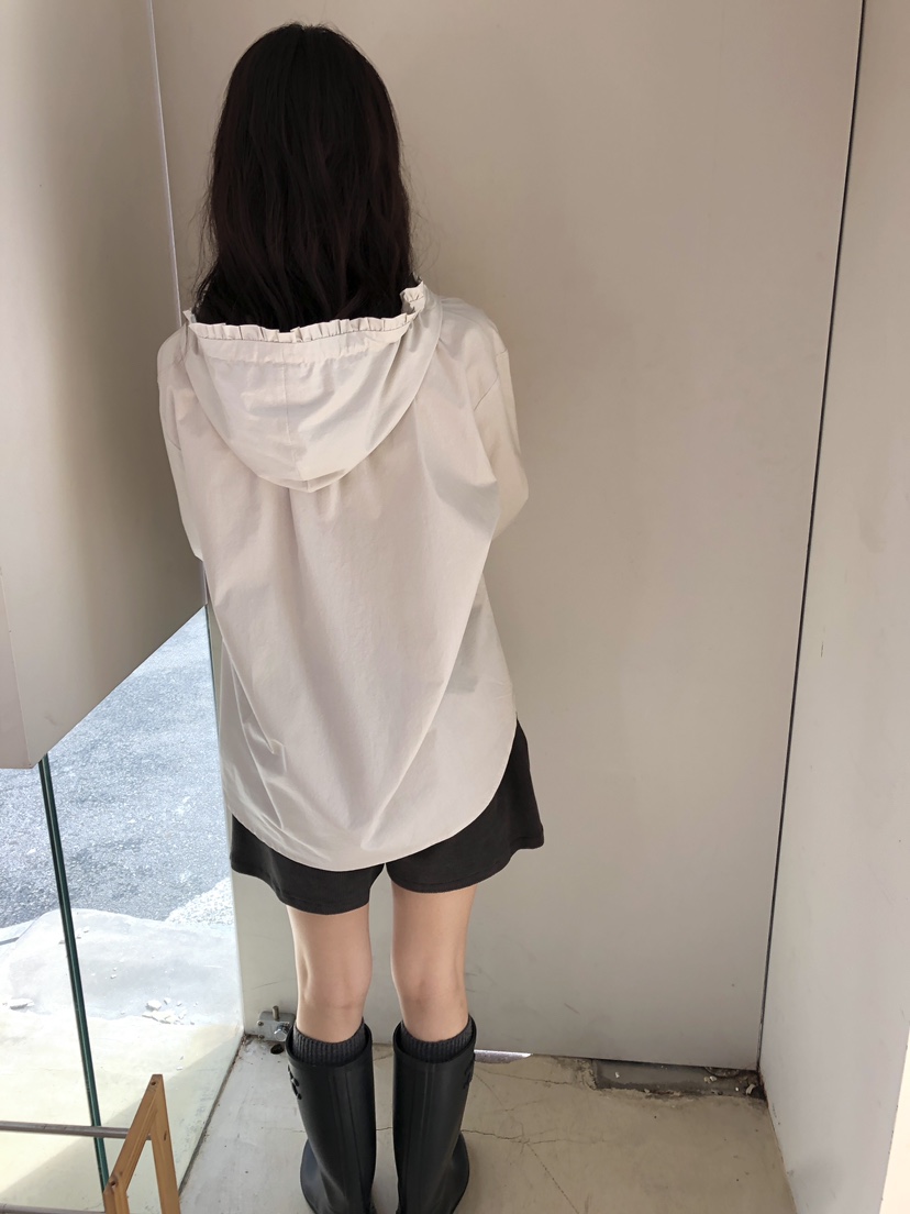 ERUME東大門㊣代購女裝新品人氣職業真品休閑襯衫蕾絲衫兜帽ERUME襯衫/蕾絲衫