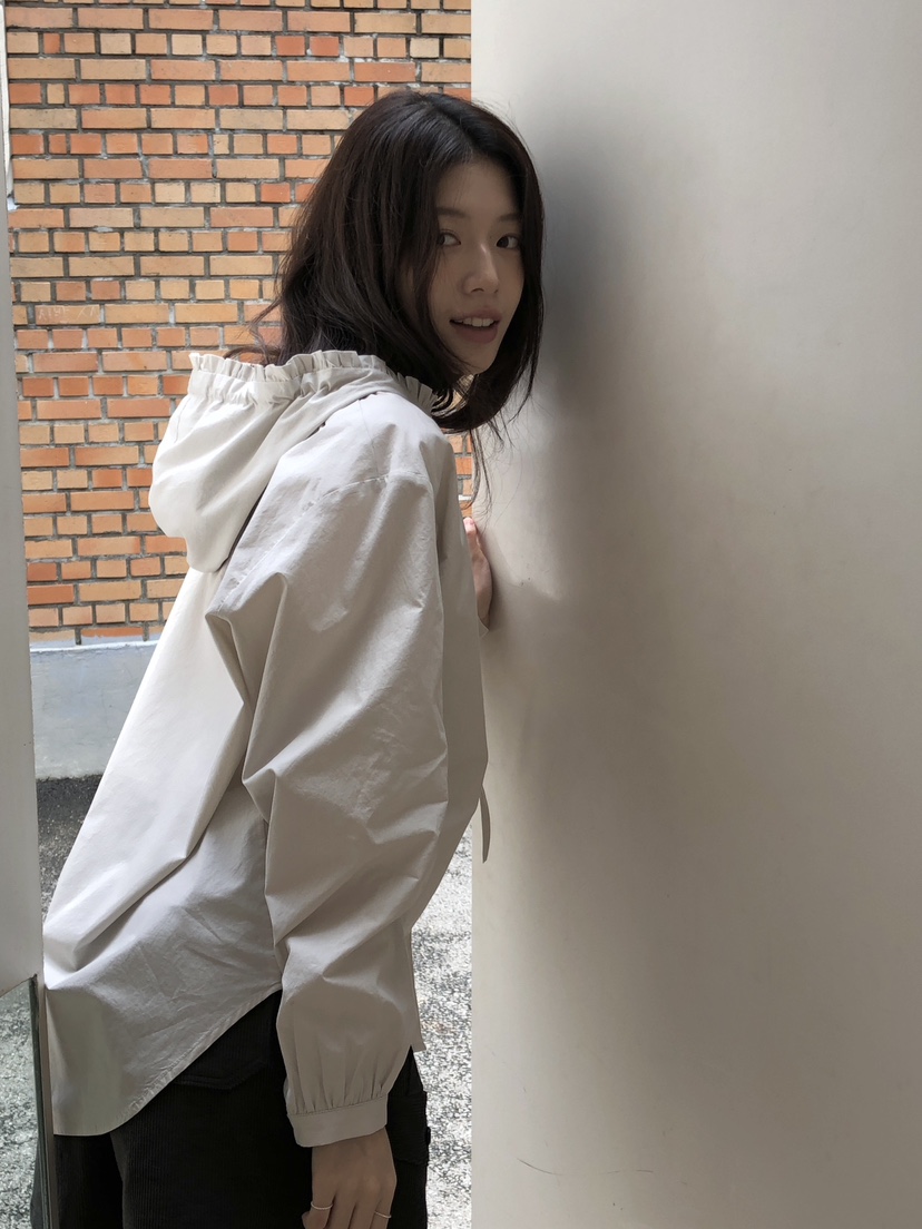 ERUME東大門㊣代購女裝新品人氣職業真品休閑襯衫蕾絲衫兜帽ERUME襯衫/蕾絲衫