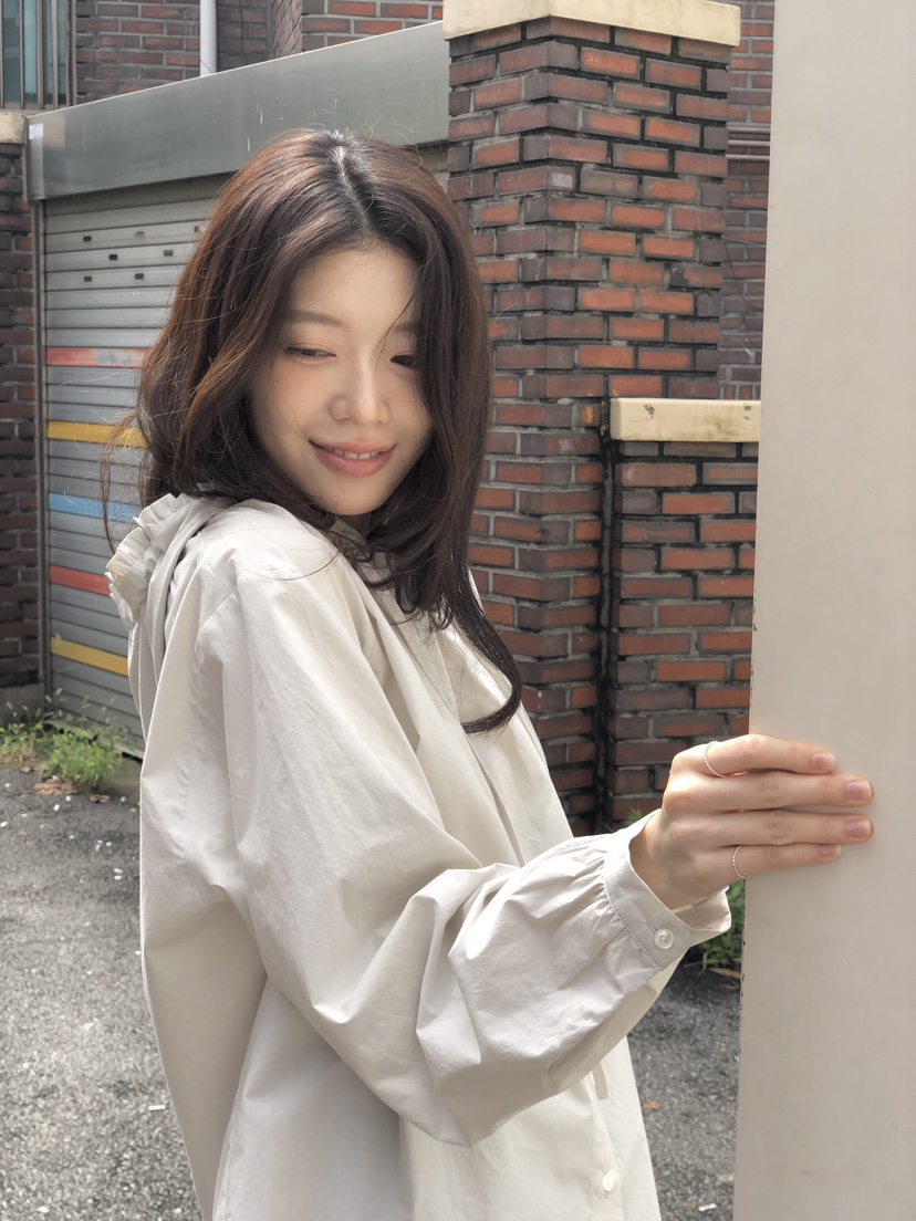 ERUME東大門㊣代購女裝新品人氣職業真品休閑襯衫蕾絲衫兜帽ERUME襯衫/蕾絲衫