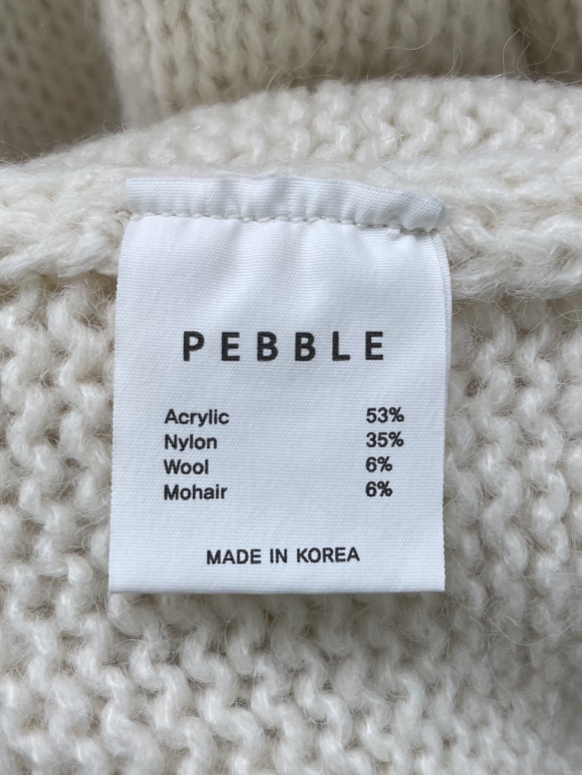 PEBBLE東大門㊣直郵女士新款真品時尚人氣休閑針織衫馬海毛PEBBLE/LAYER針織衫