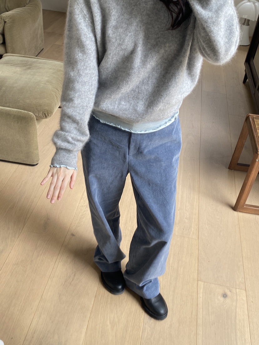ERUME東大門㊣實拍女裝新品時尚熱賣推薦人氣25秋冬休閑褲燈芯絨ERUME休閑褲