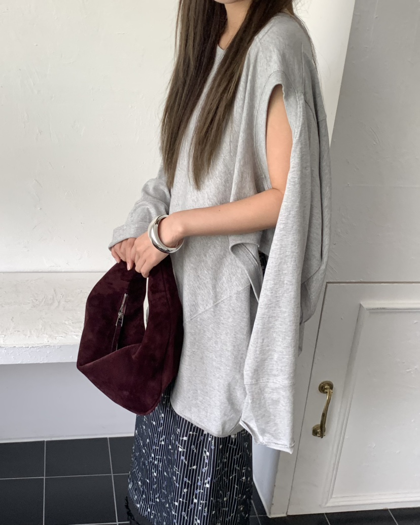 PEBBLE東大門㊣實拍女裝新品時尚真品推薦25秋冬職業長袖T恤PEBBLE/LAYER長袖T恤