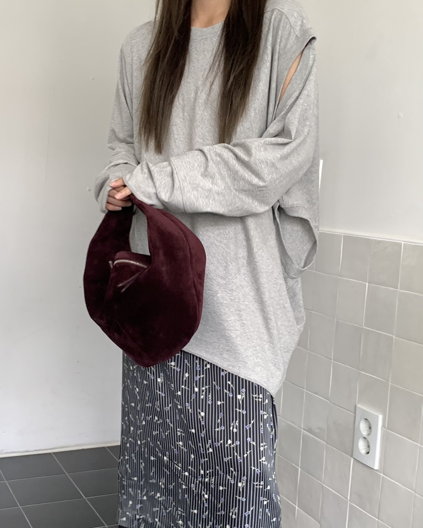 PEBBLE東大門㊣實拍女裝新品時尚真品推薦25秋冬職業長袖T恤PEBBLE/LAYER長袖T恤