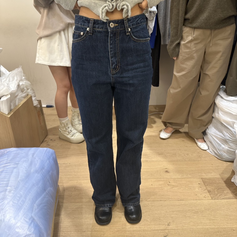 FOREST韓國代購㊣女裝新品25秋冬休閑真品職業推薦熱賣牛仔褲FOREST牛仔褲