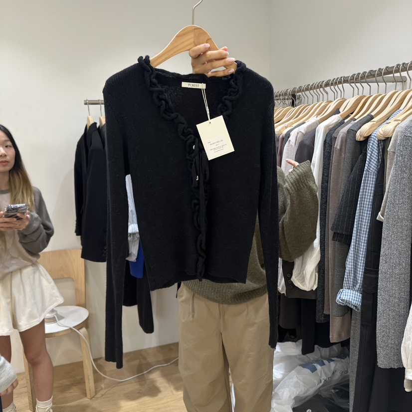 FOREST東大門㊣直郵女士新品25秋冬真品職業時尚休閑針織衫FOREST針織衫圖色3