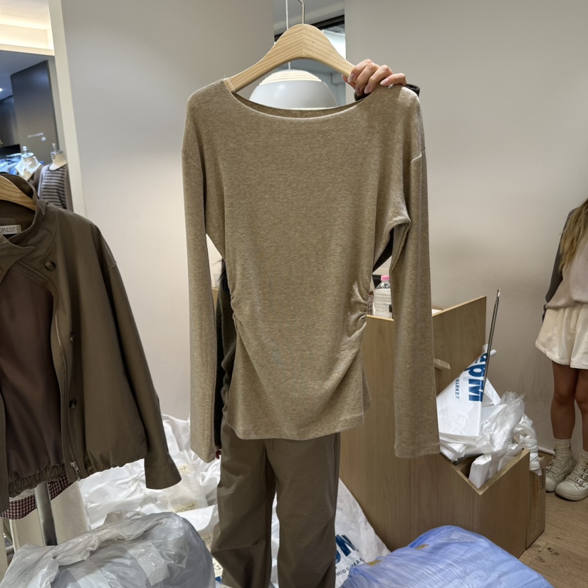 FOREST東大門㊣代購女裝新品職業25秋冬推薦長袖T恤不含內搭FOREST長袖T恤圖色5