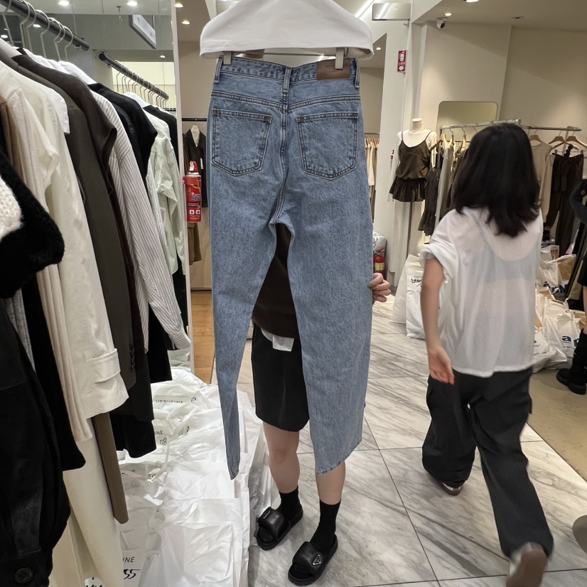 VERVEINE東大門㊣實拍女裝新品25秋冬職業熱賣休閑人氣牛仔褲VERVEINE牛仔褲