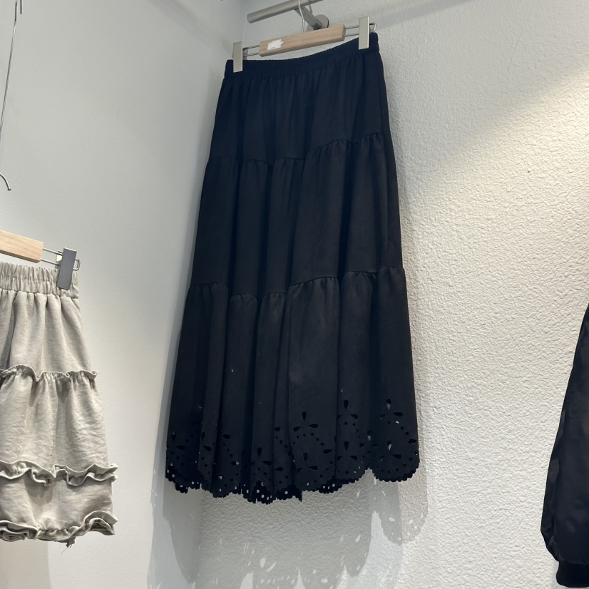 HOT PLACE東大門㊣直郵女裝新品時尚推薦人氣休閑長裙絨面革HOT PLACE/DREAM GIRIS長裙圖色2