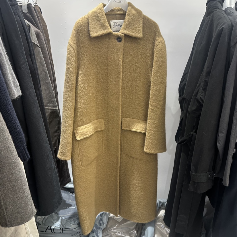 GALLERY-P東大門㊣實拍女裝新款熱賣休閑中長款大衣手工制作GALLERY中長款大衣圖色3
