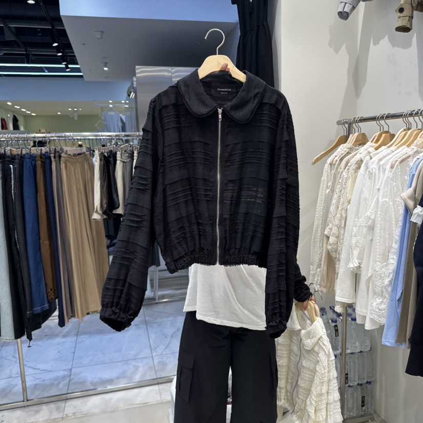HOT PLACE韓國直郵㊣女裝新款休閑25秋冬時尚真品夾克拉鏈HOT PLACE/DREAM GIRIS夾克圖色3